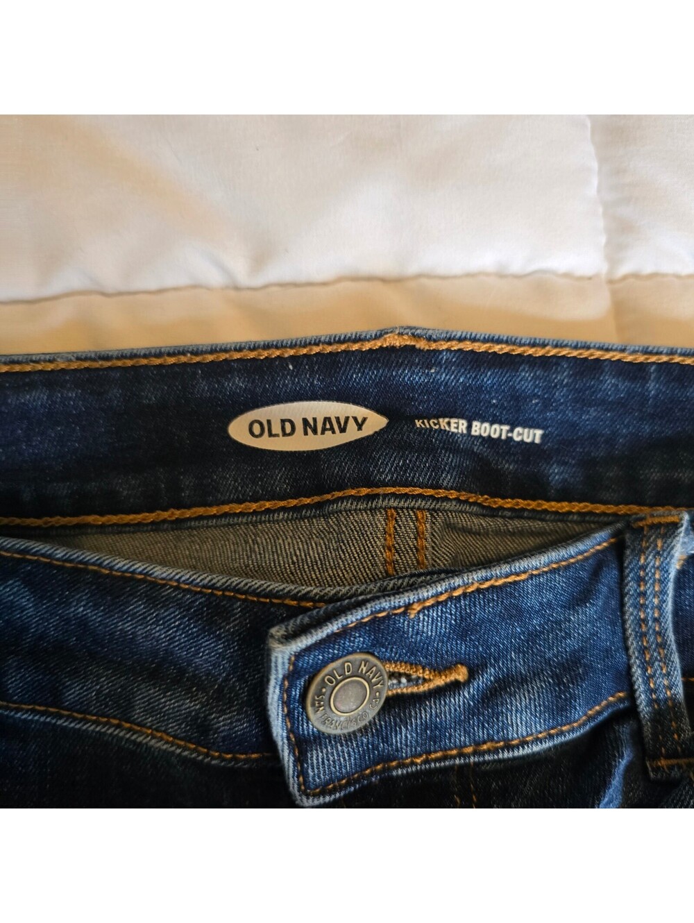 Old Navy Rocker Boot-Cut Blue Jeans - Picture 5 of 7